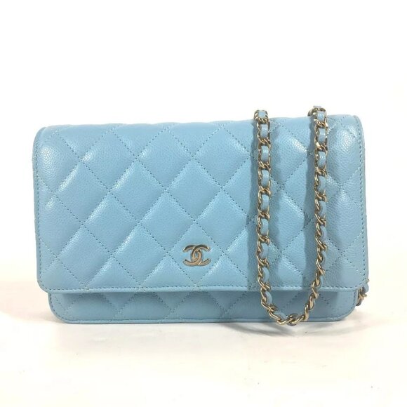 CHANEL AP0250 CC Matelasse Timeless Classic Chain Wallet Bag Crossbody Pochette - Picture 1 of 14
